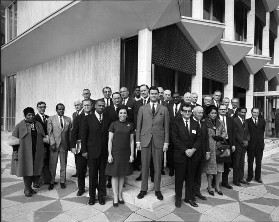 The New Detroit Committee’s first official group portrait, taken at Wayne State University in October 1967.