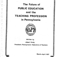 The Future of Public Education and the Teaching Profession in Pennsylvania