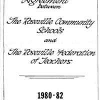 An Agreement Between Roseville Community Schools and the Roseville Federation of Teachers