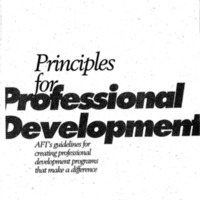 Principles for Professional Development