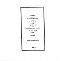 Excerpts from the contract between the Board of Education of the City of New York and the United Federation of Teachers, Local 2.  1991-1995